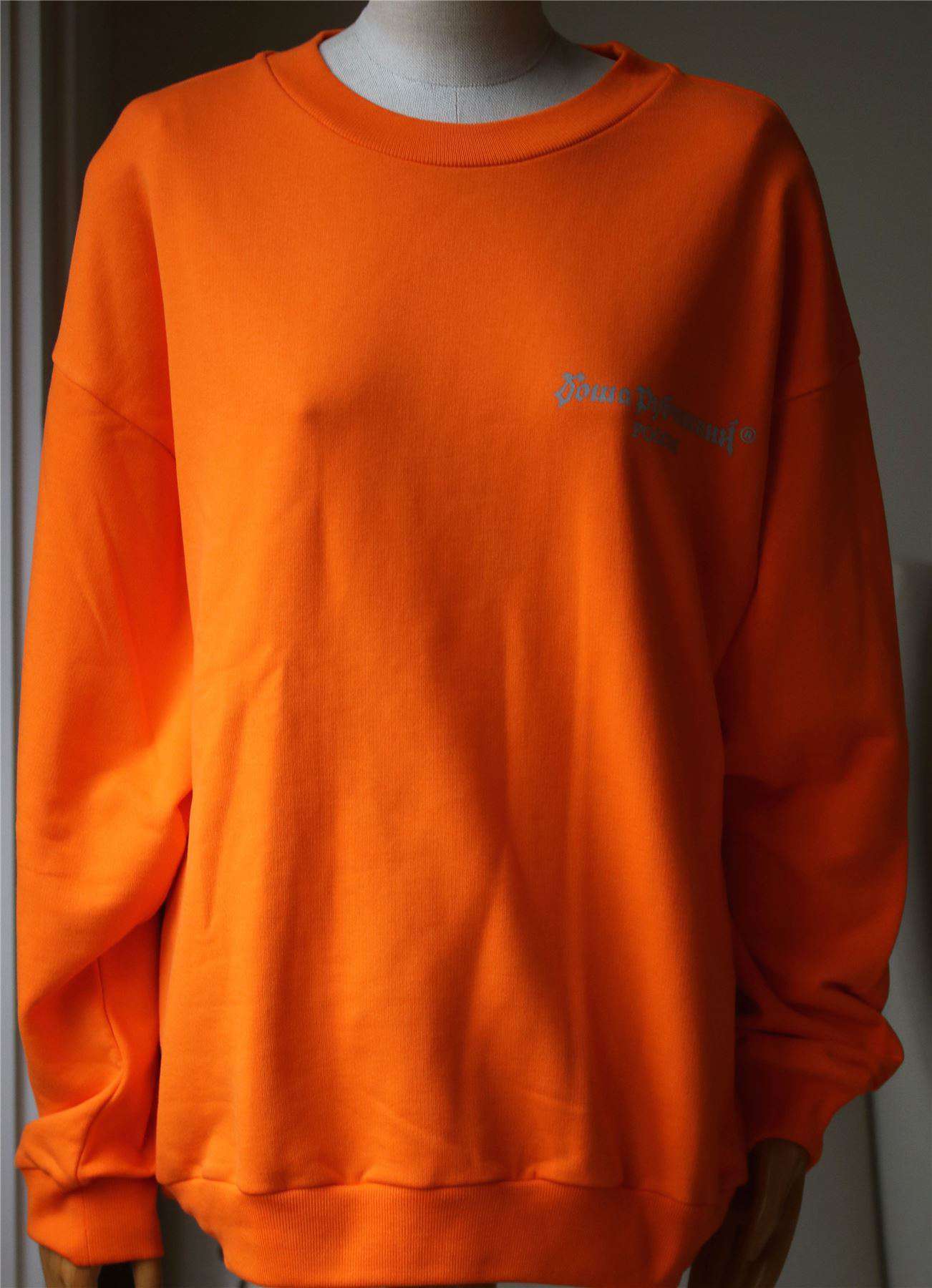 GOSHA RUBCHINSKIY EMBROIDERED LOGO SWEATER LARGE - Image 4