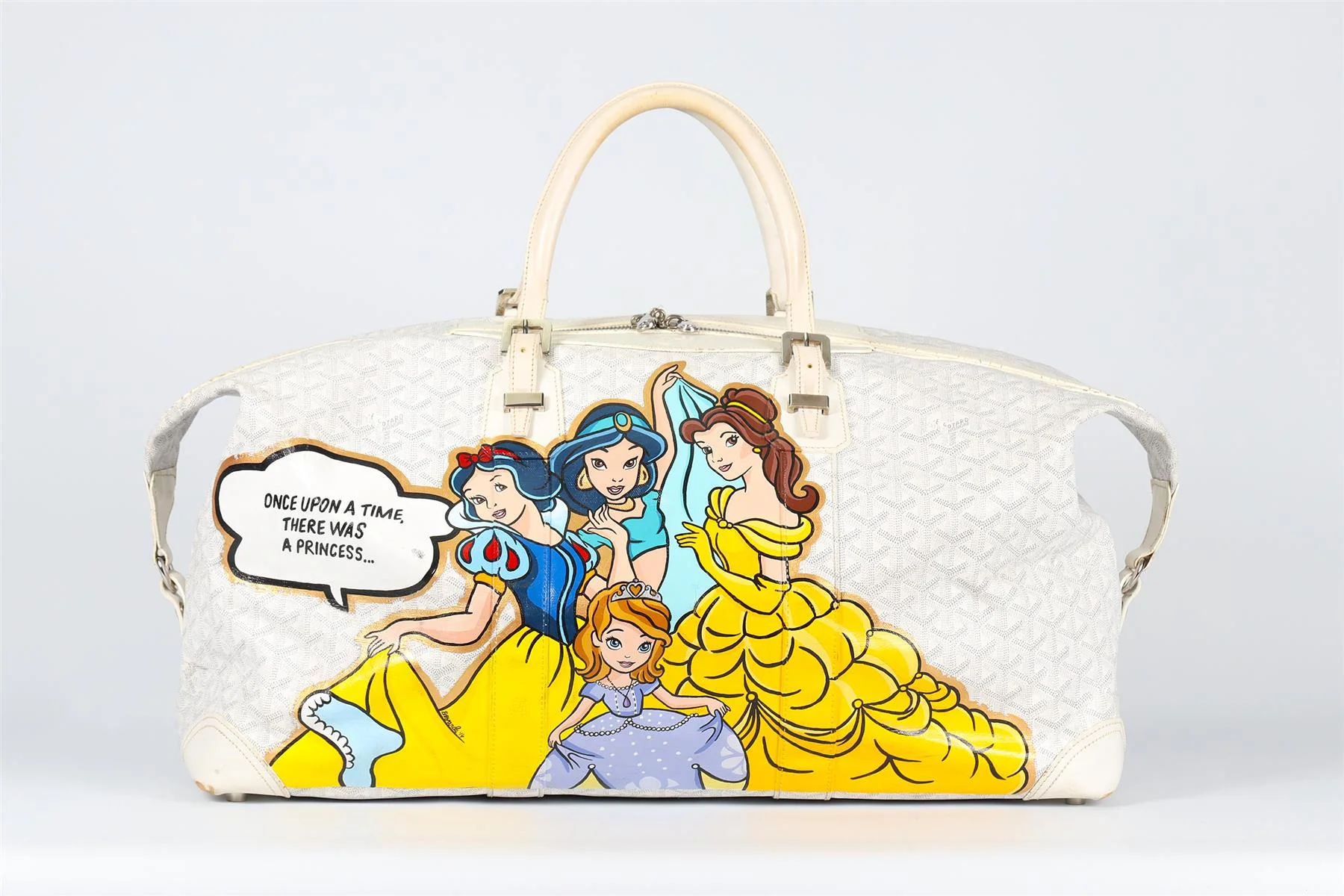 GOYARD + BOYARDE BOEING 55 GOYARDINE COATED CANVAS TOTE BAG - Image 2