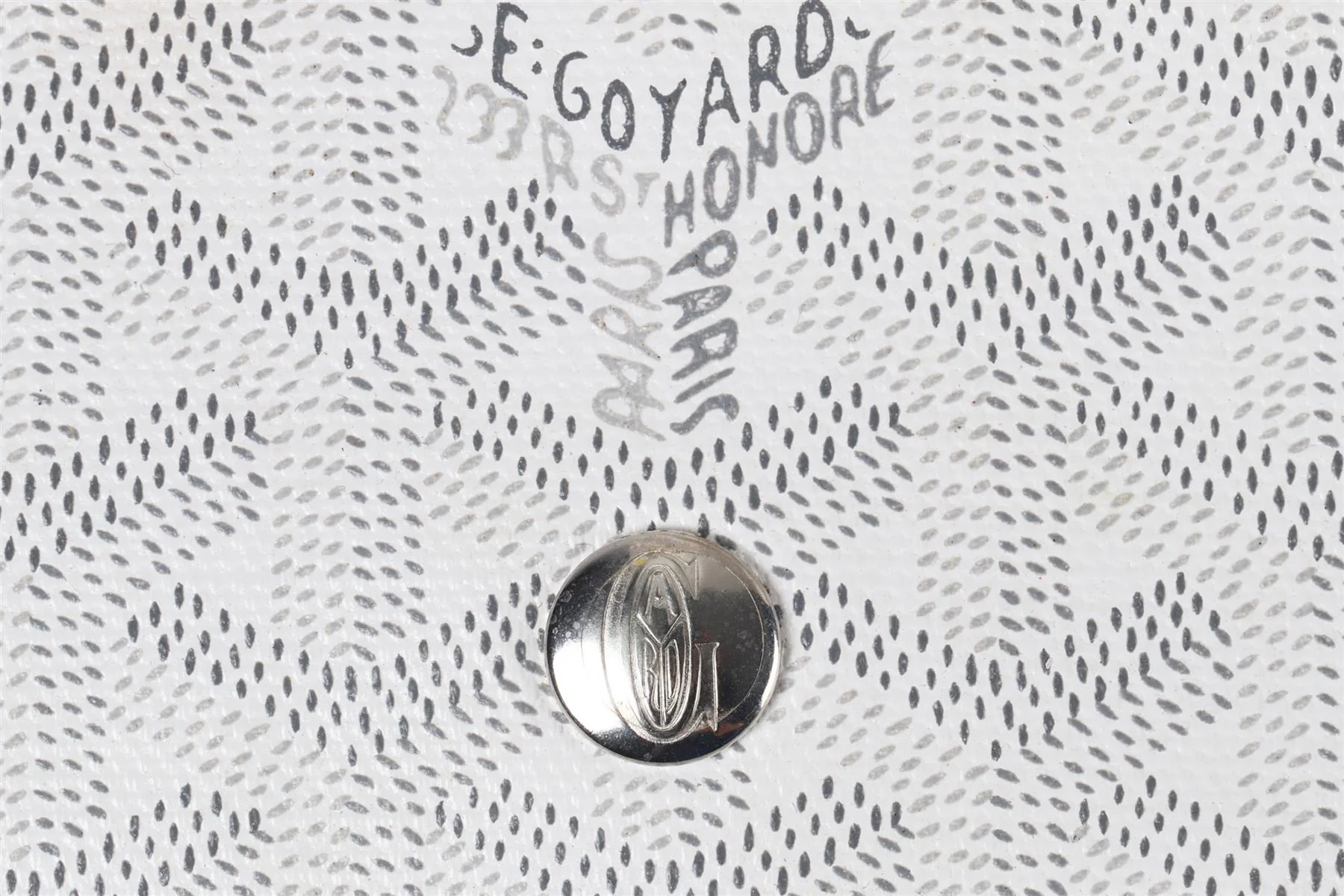 GOYARD WHITE BOHÈME HOBO COATED CANVAS SHOULDER BAG - Image 9