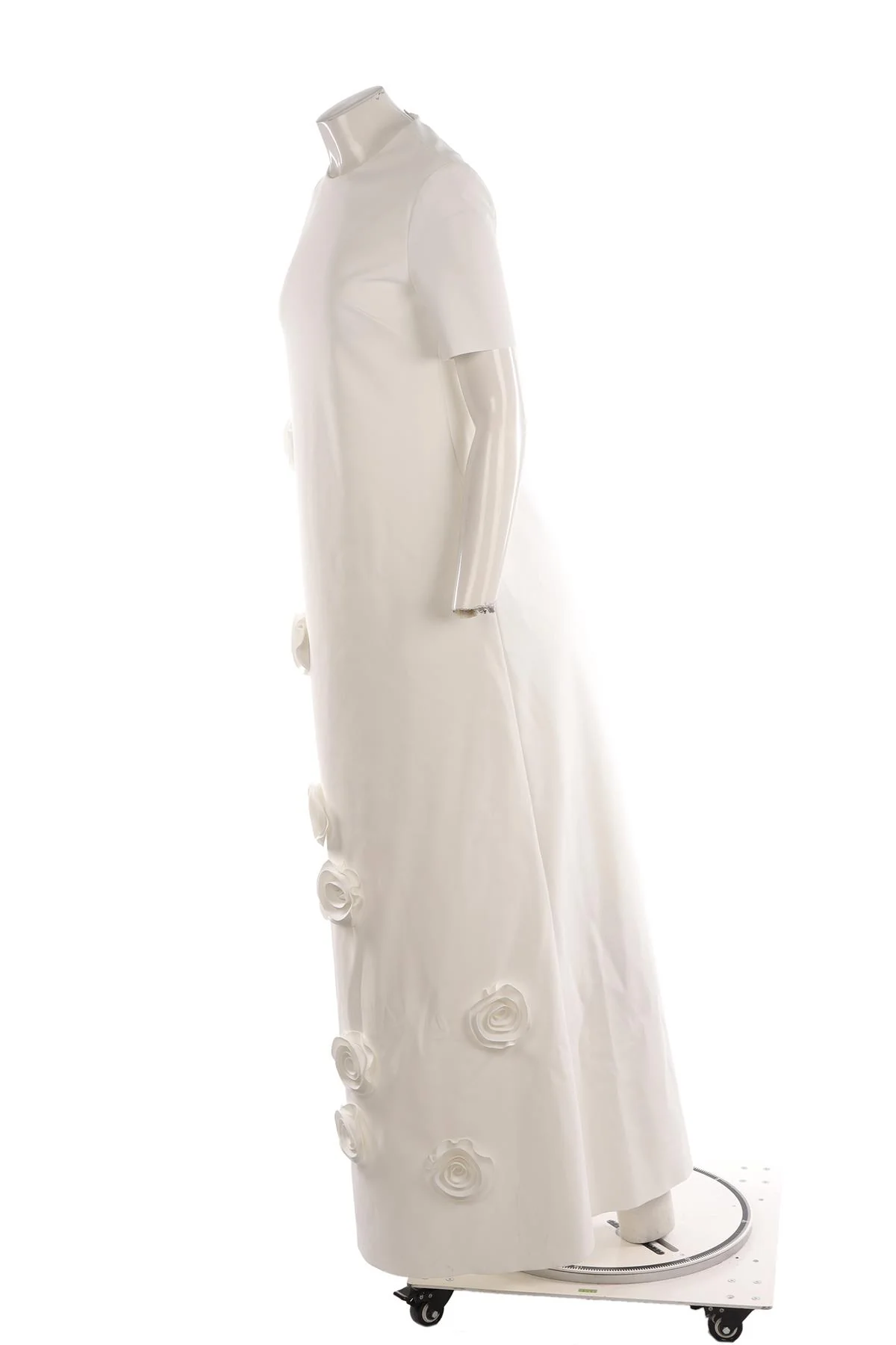 GRETA CONSTANTINE WHITE MAXI DRESS US 4 - Image 3