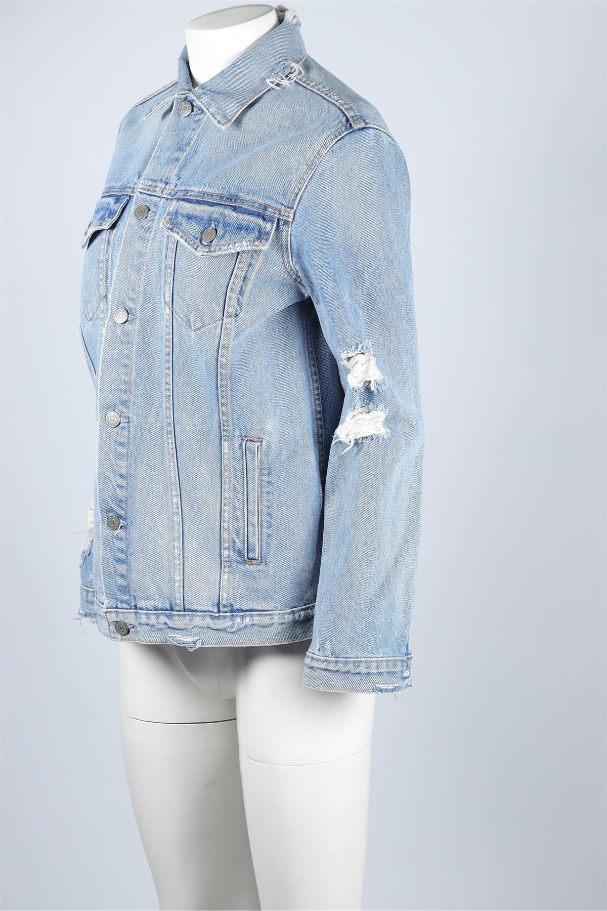 GRLFRND BLUE DENIM JACKET MEDIUM - Image 3