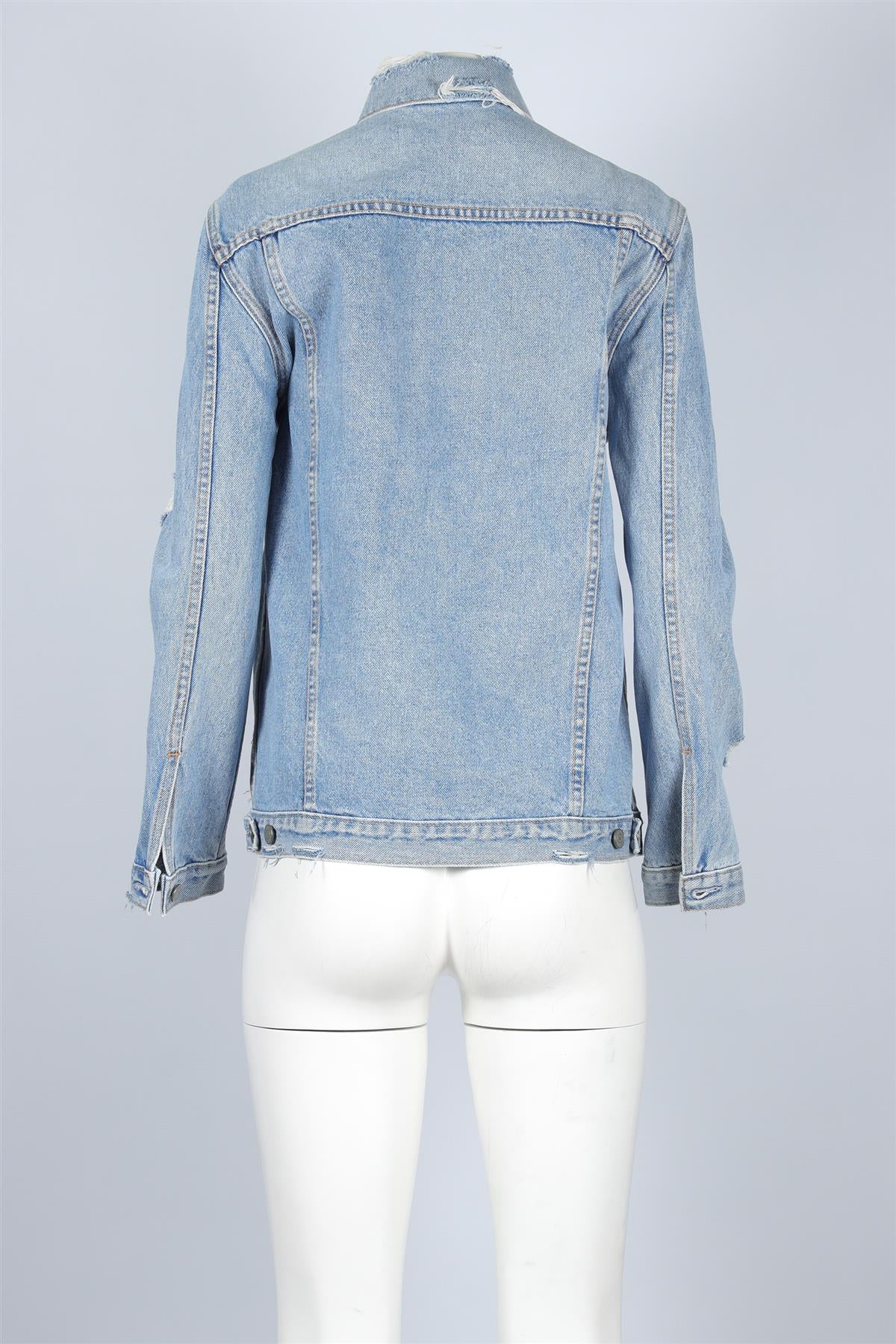 GRLFRND BLUE DENIM JACKET MEDIUM - Image 4