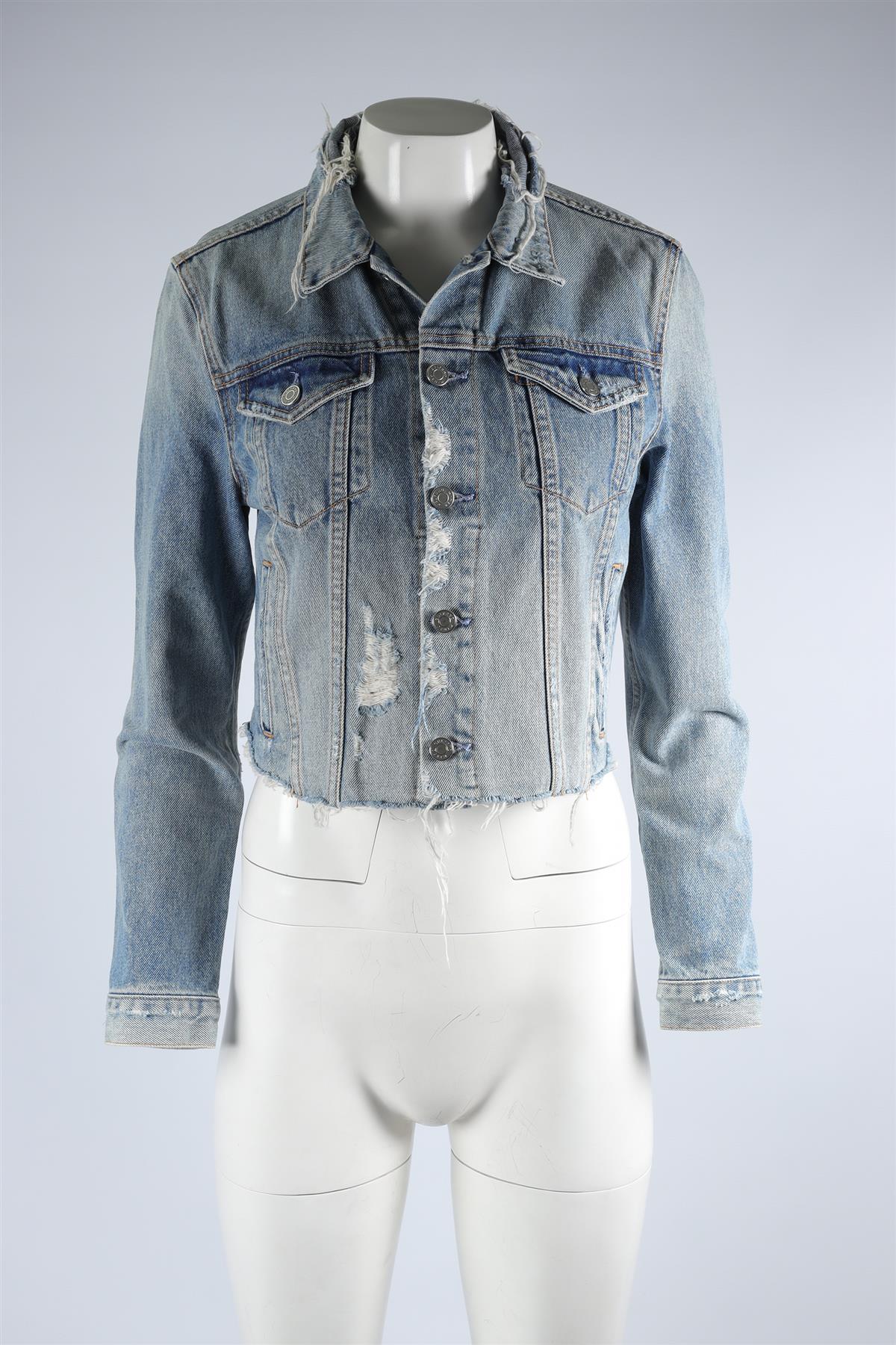 GRLFRND BLUE DENIM JACKET SMALL - Image 2