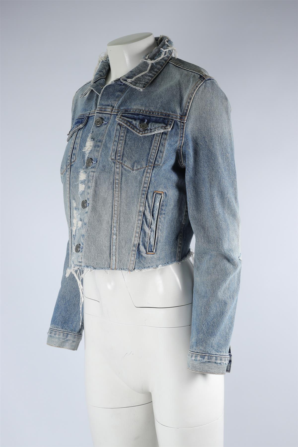 GRLFRND BLUE DENIM JACKET SMALL - Image 3