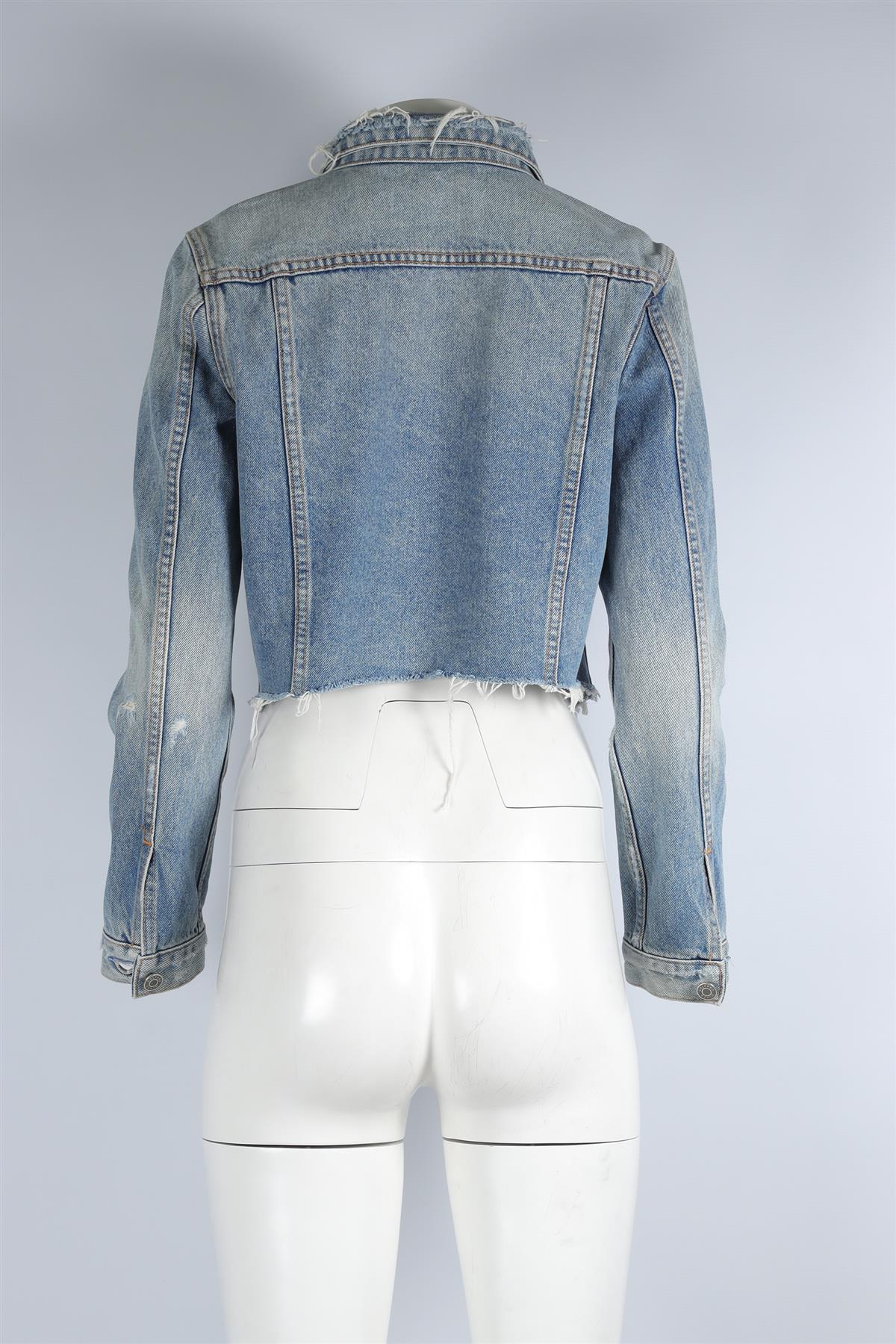 GRLFRND BLUE DENIM JACKET SMALL - Image 4