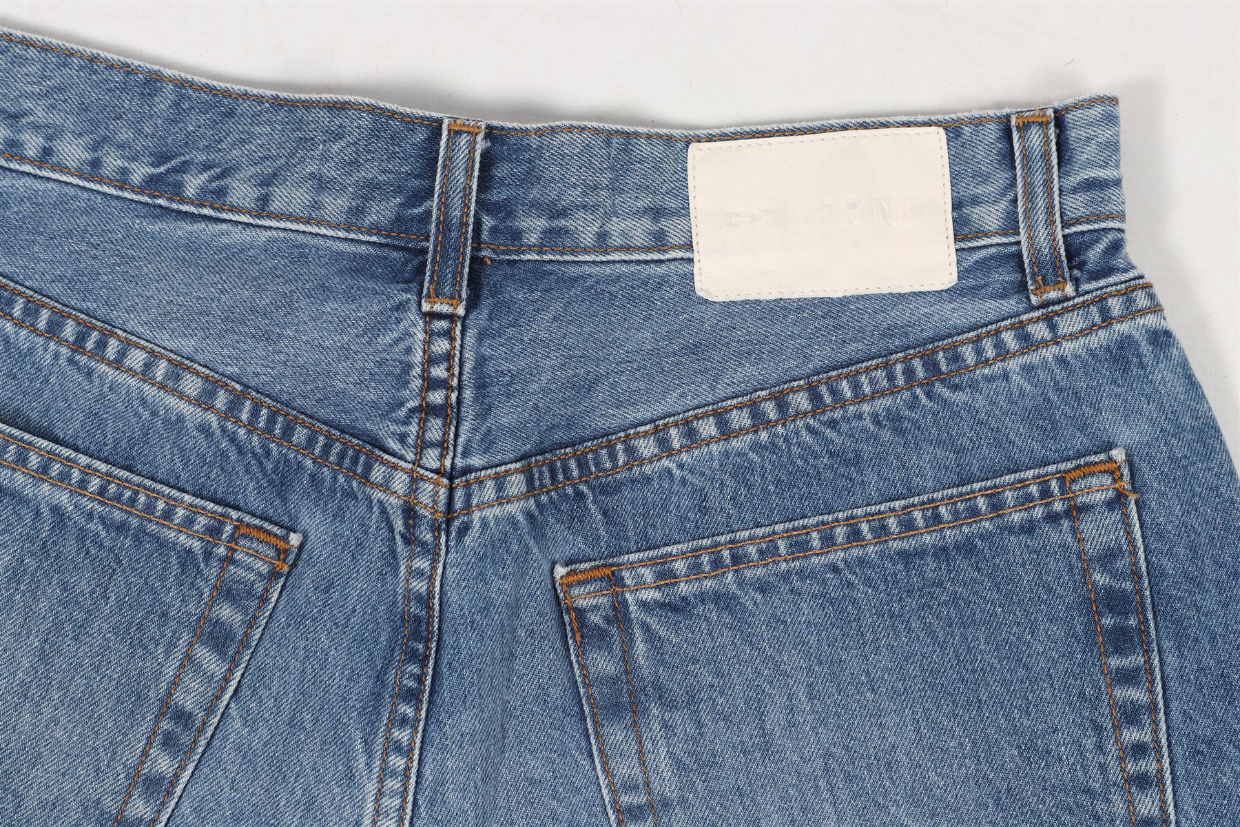 GRLFRND BLUE HIGH RISE DENIM SHORTS W28 UK 10 - Image 5