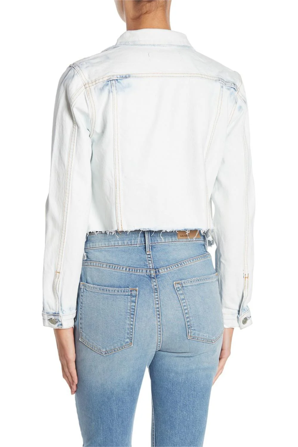 GRLFRND CARA RAW HEM DENIM JACKET MEDIUM - Image 8