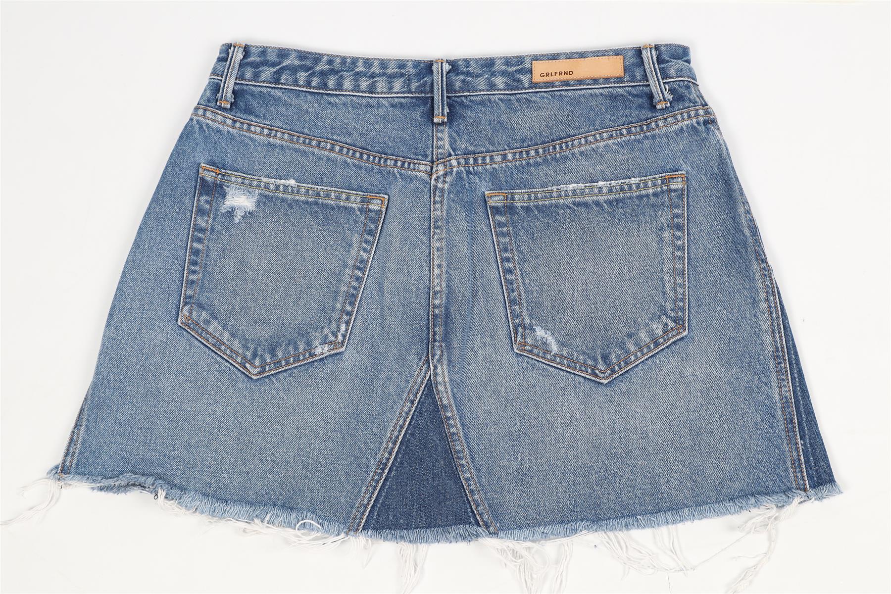 GRLFRND DENIM MINI SKIRT W30 UK12 - Image 4