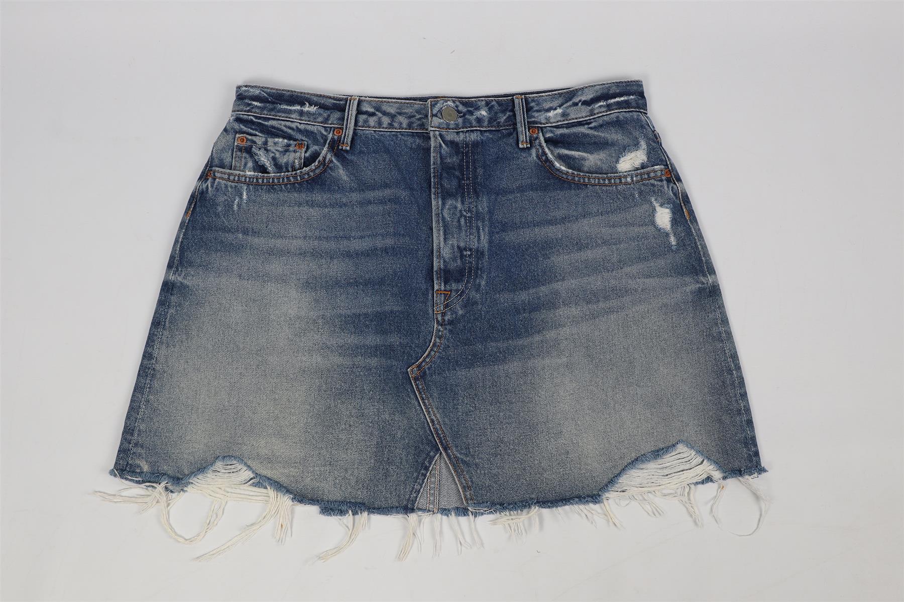 GRLFRND DENIM MINI SKIRT W31 UK 12-14 - Image 2