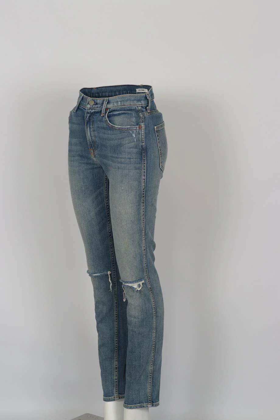GRLFRND DISTRESSED HIGH RISE SKINNY JEANS W26 UK 8 - Image 3