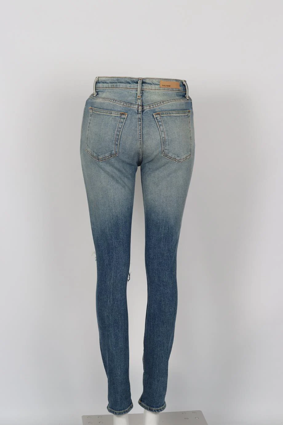 GRLFRND DISTRESSED HIGH RISE SKINNY JEANS W26 UK 8 - Image 4