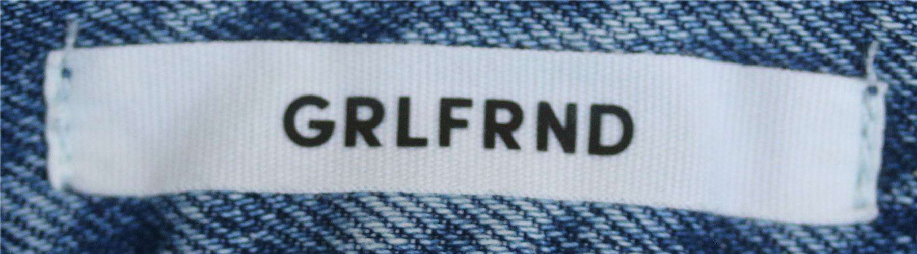 GRLFRND MILLA EMBELLISHED A-FRAME DENIM SKIRT IN SOLSTICE W25 UK 6/8 - Image 5