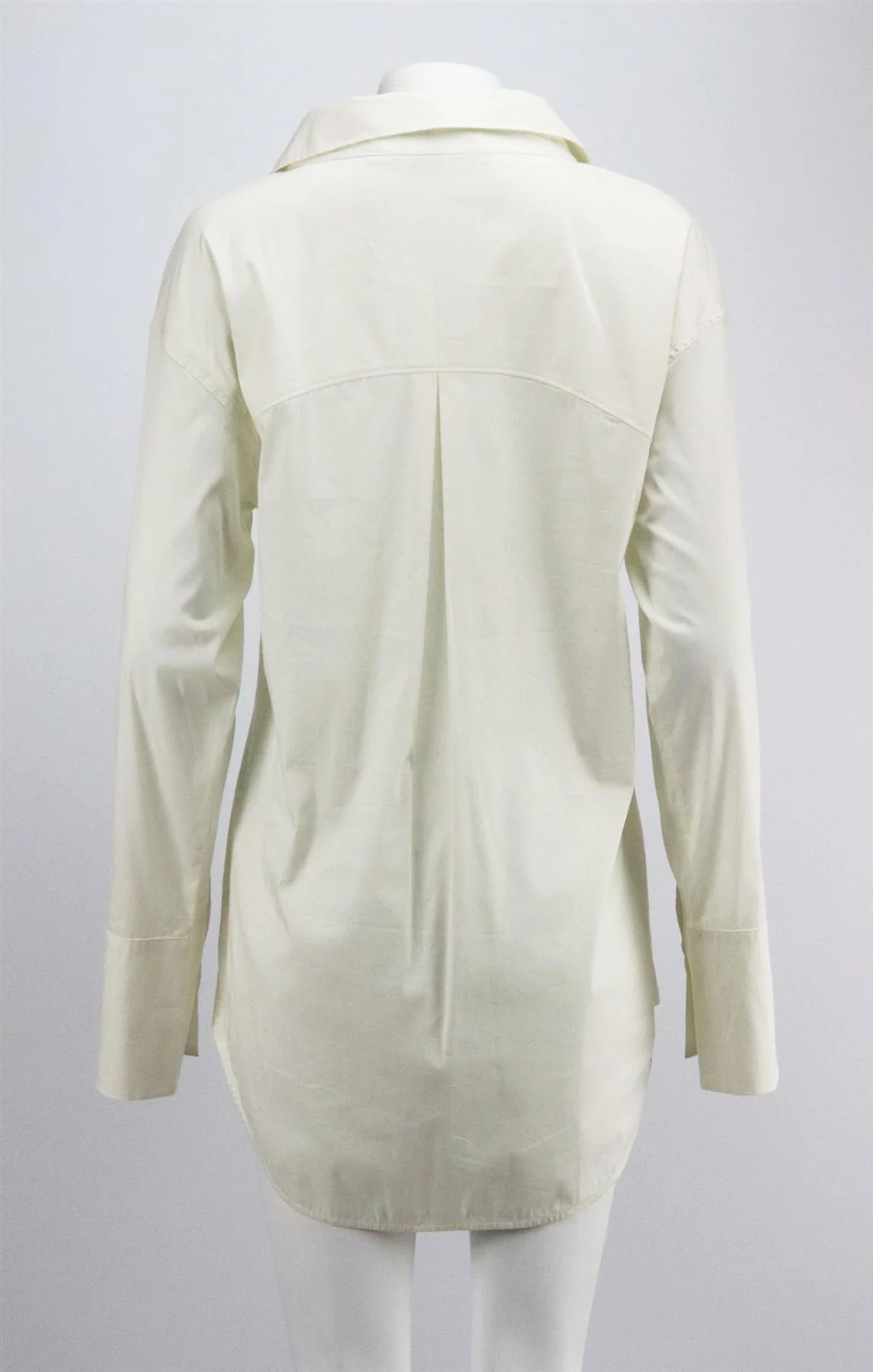 GRLFRND OVERSIZED ASYMMETRIC COTTON BLEND SHIRT SMALL - Image 4