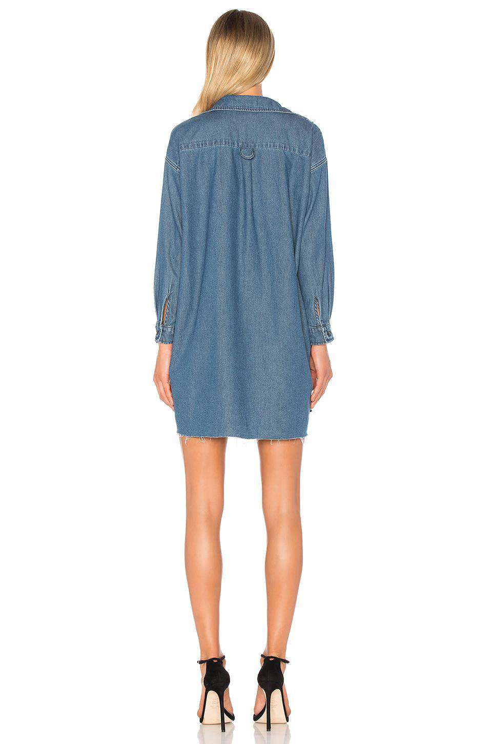 GRLFRND SHAUN OVERSIZED SHIRT DRESS MEDIUM - Image 2
