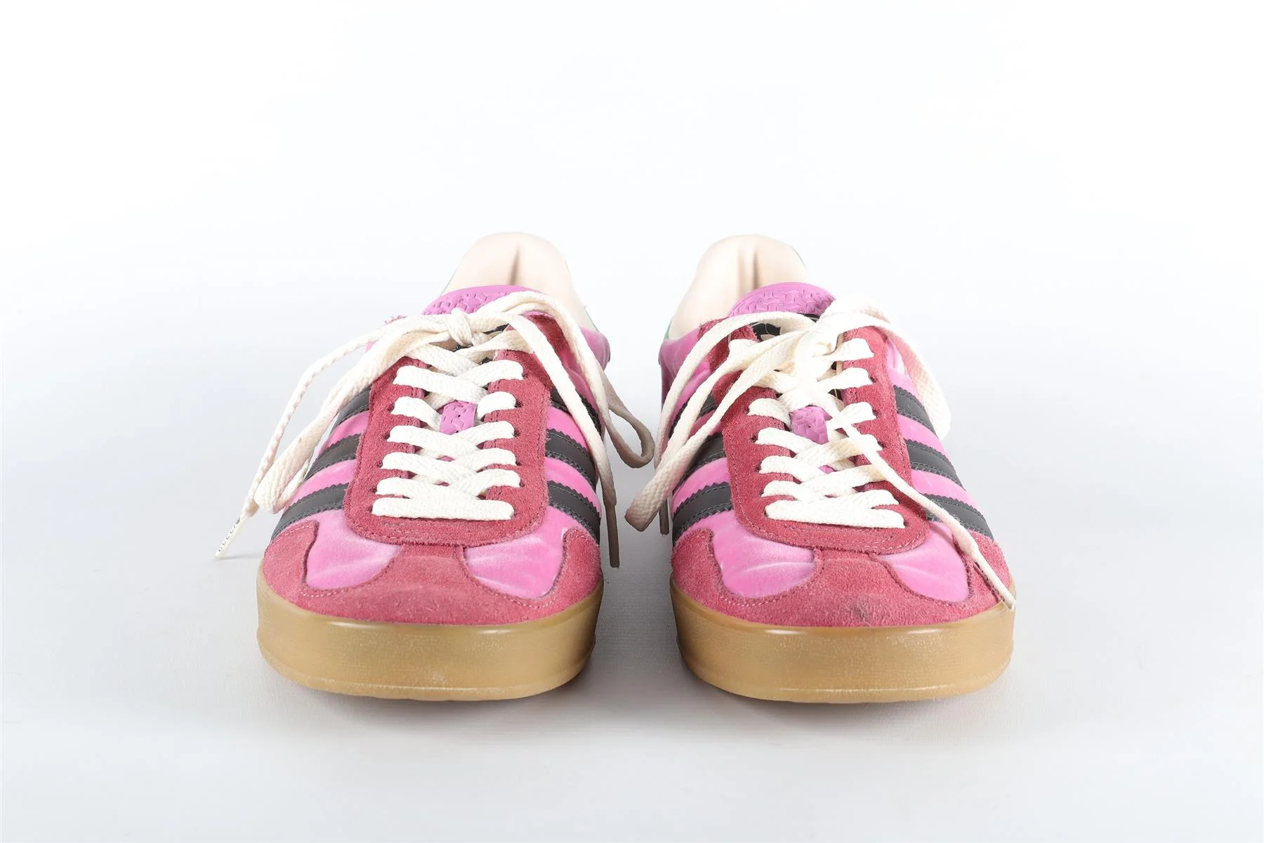 GUCCI + ADIDAS GAZELLE PINK VELVET SNEAKERS UK 7 FR 40.5 US 8.5 - Image 3