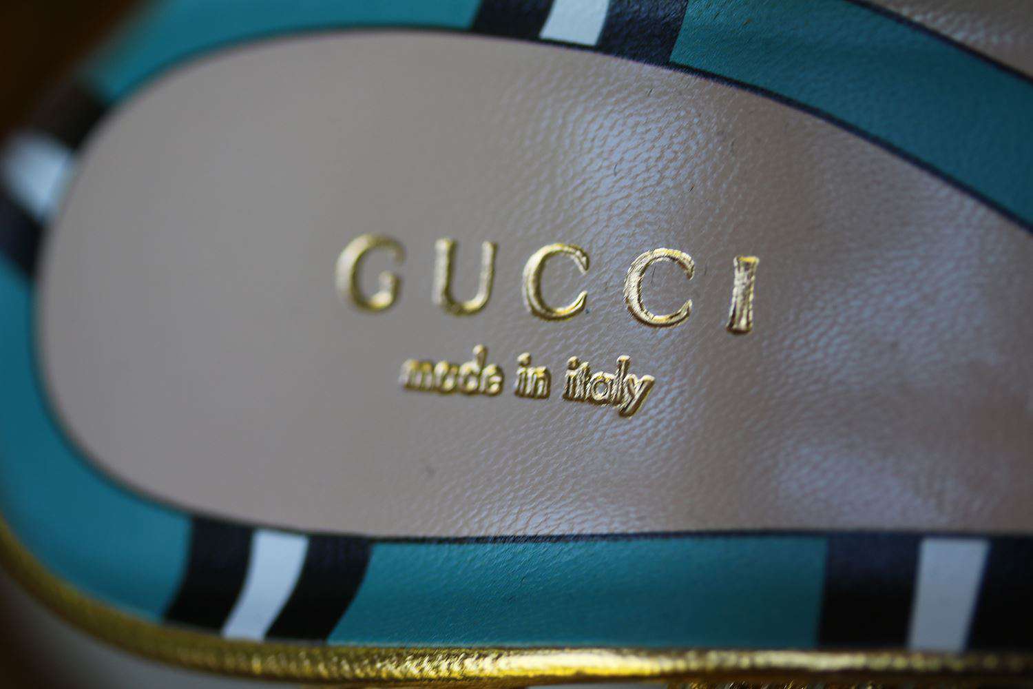 GUCCI ALLIE METALLIC STRAPPY LEATHER SANDALS EU 38 UK 5 US 8 - Image 6
