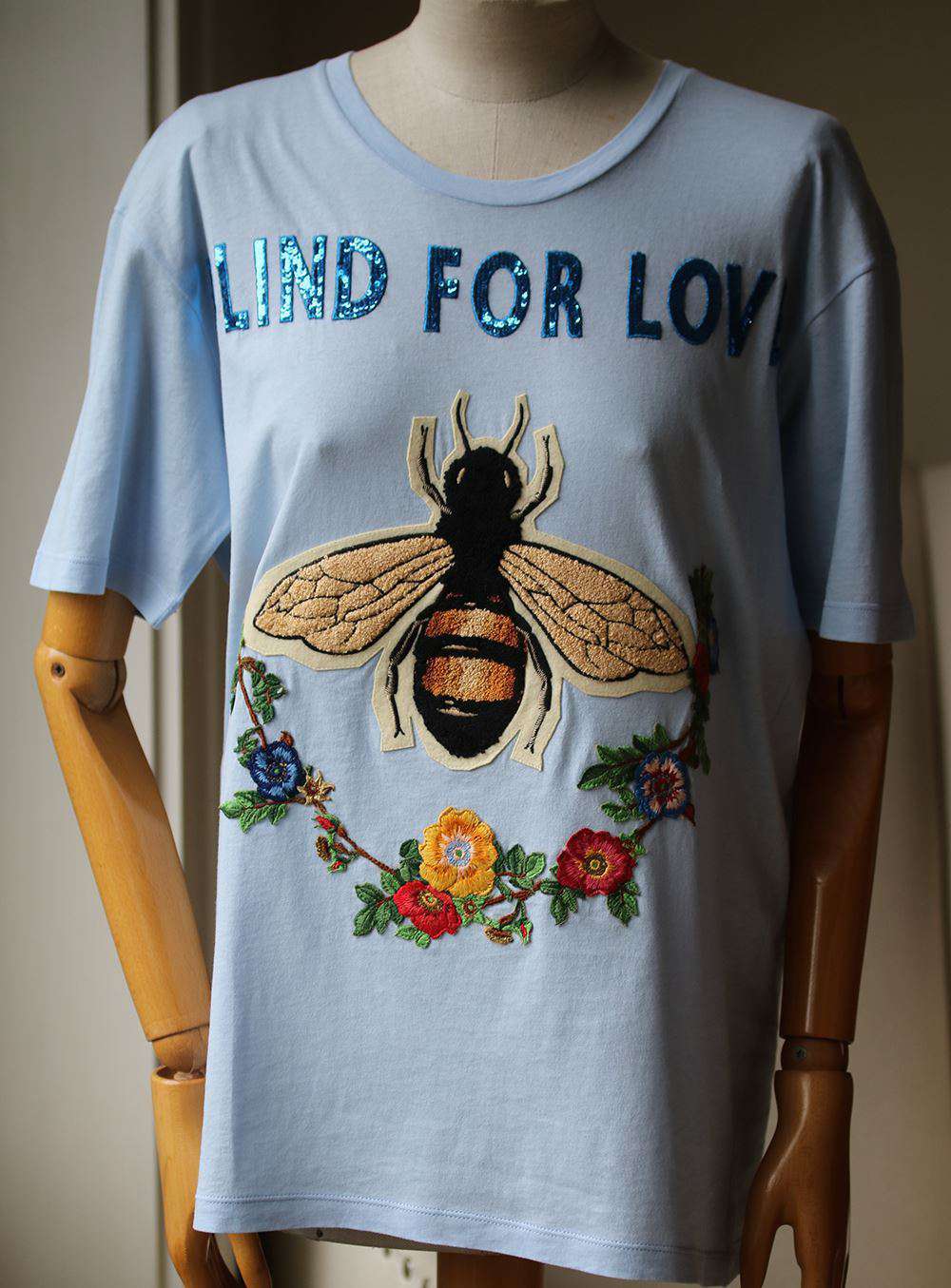 GUCCI APPLIQUÉD PRINTED COTTON-JERSEY T-SHIRT XSMALL - Image 3