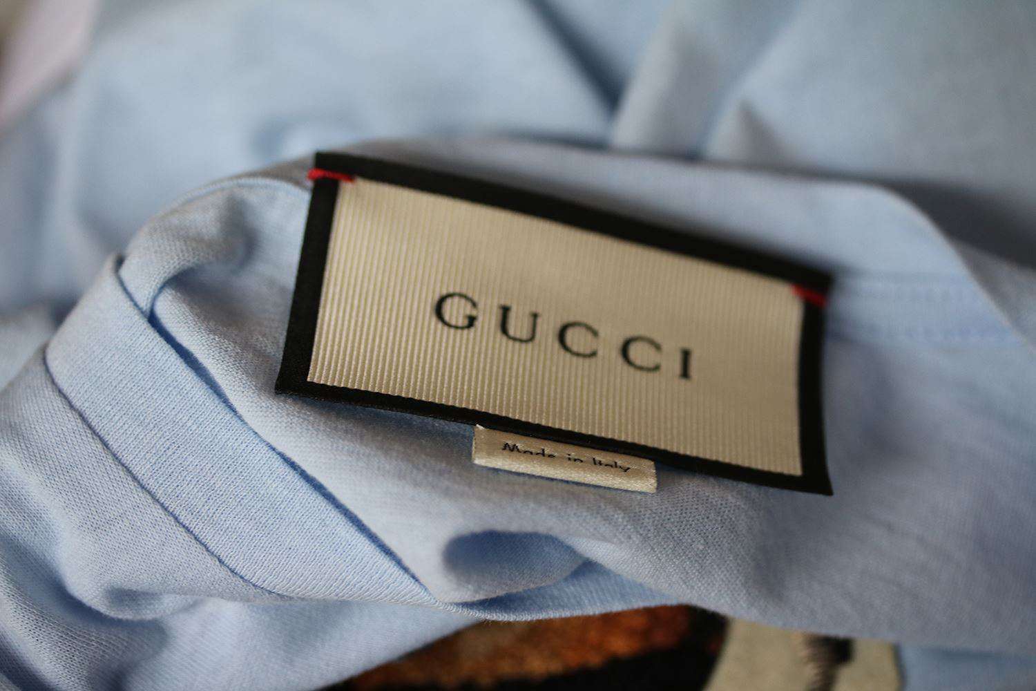 GUCCI APPLIQUÉD PRINTED COTTON-JERSEY T-SHIRT XSMALL - Image 7