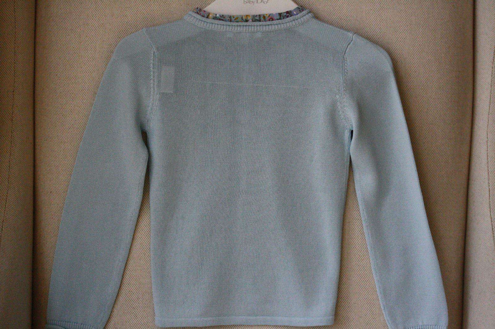 GUCCI BABY BLUE FLORAL CARDIGAN 24 MONTHS - Image 4