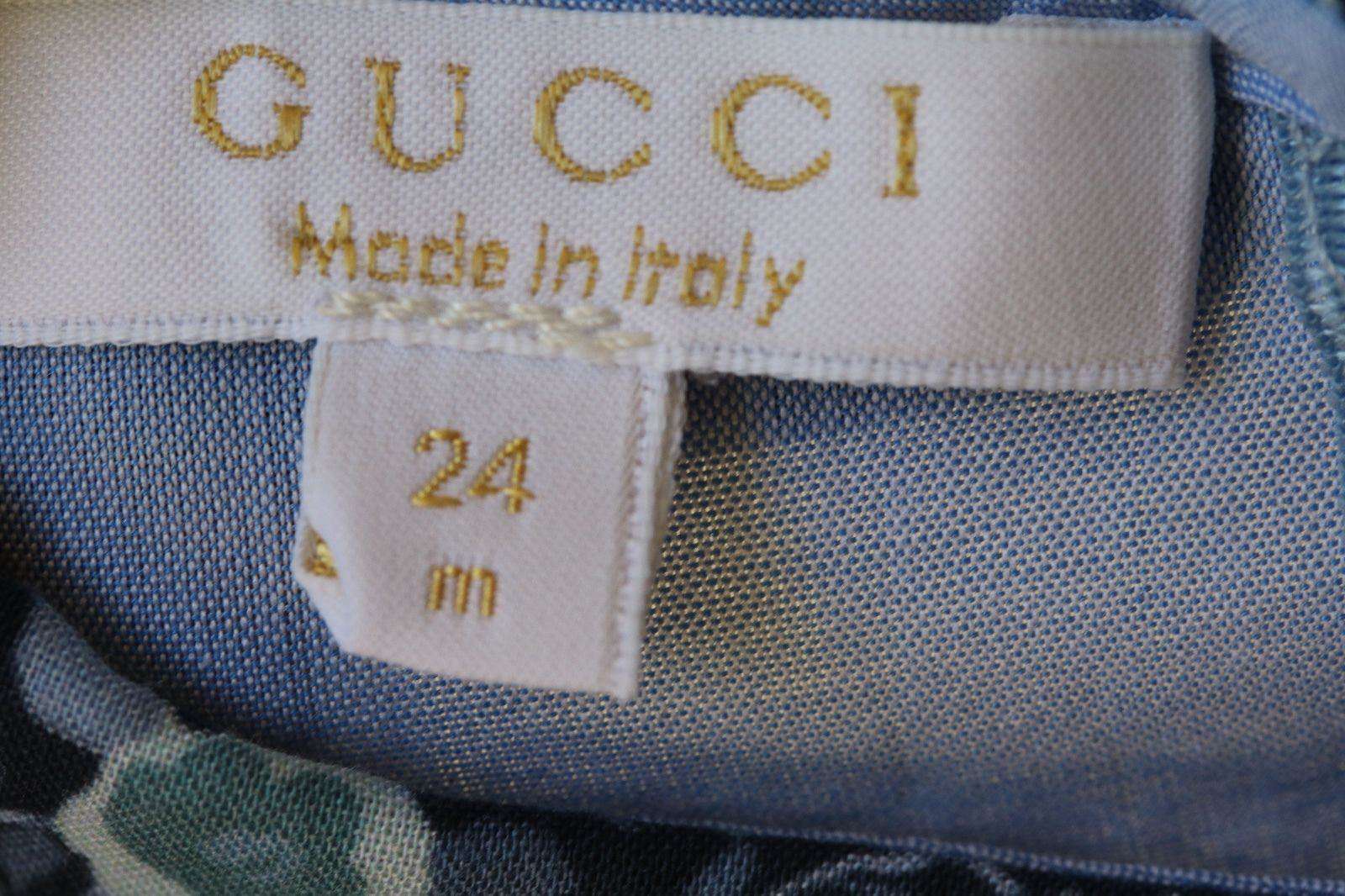 GUCCI BABY BLUE FLORAL COLLAR DRESS 24 MONTHS - Image 2