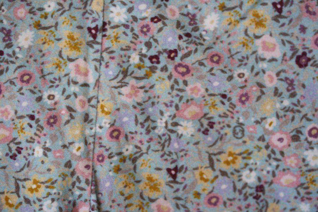 GUCCI BABY BLUE FLORAL LEGGINGS 24 MONTHS - Image 2