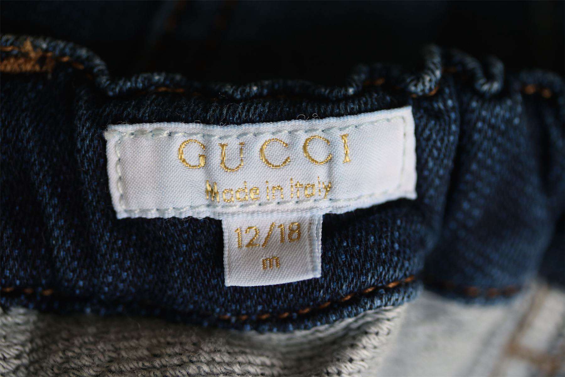 GUCCI BABY BLUE JEANS 12-18 MONTHS - Image 3