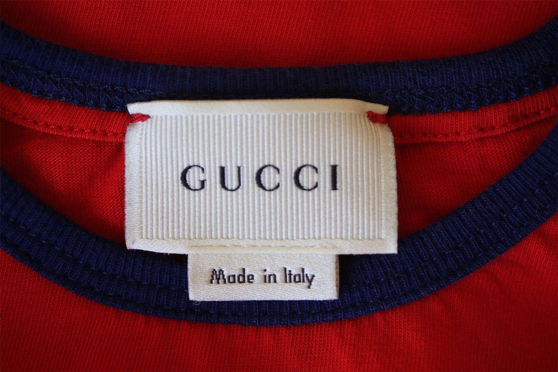 GUCCI BABY BOYS RED L'AVEUGLE PAR AMOUR TOP 24 MONTHS - Image 3