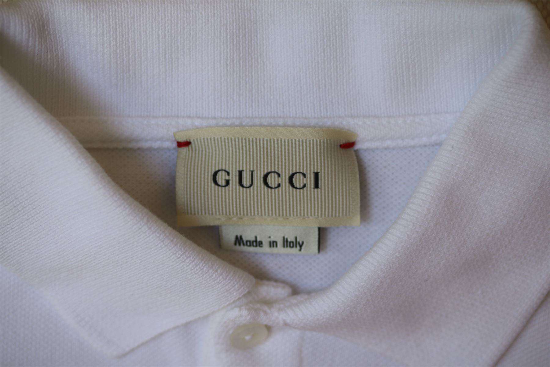 GUCCI BABY BOYS WHITE POLO TOP 24 MONTHS - Image 3
