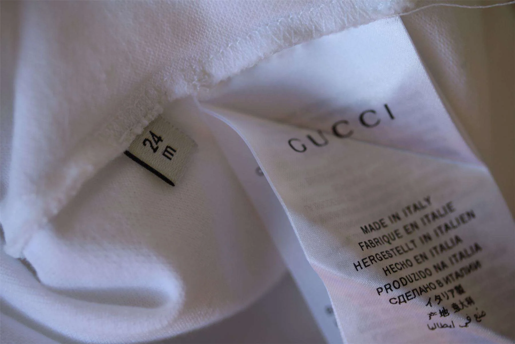 GUCCI BABY BOYS WHITE POLO TOP 24 MONTHS - Image 4