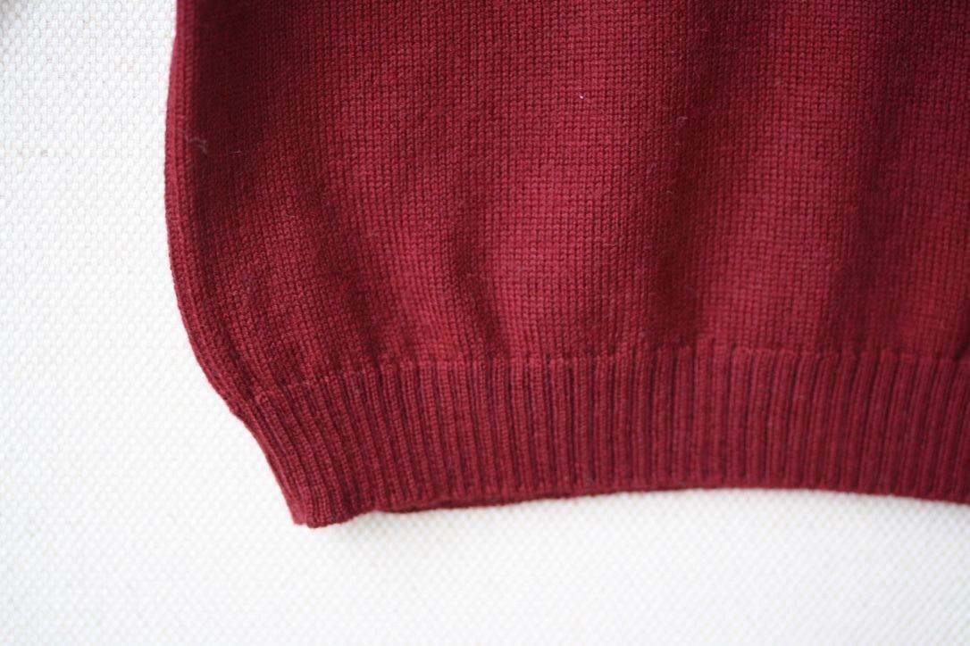 GUCCI BABY BURGUNDY MERINO WOOL SWEATER 9-12 MONTHS - Image 3