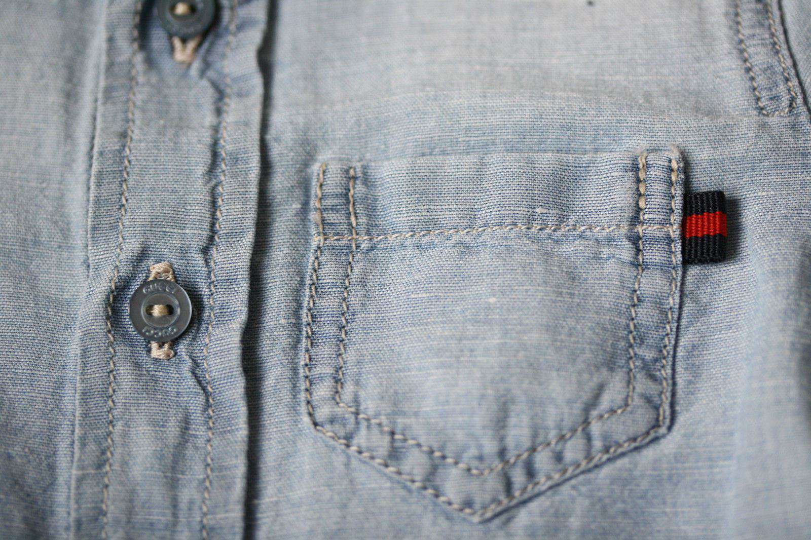 GUCCI BABY DENIM SHIRT 0-3 MONTHS - Image 3