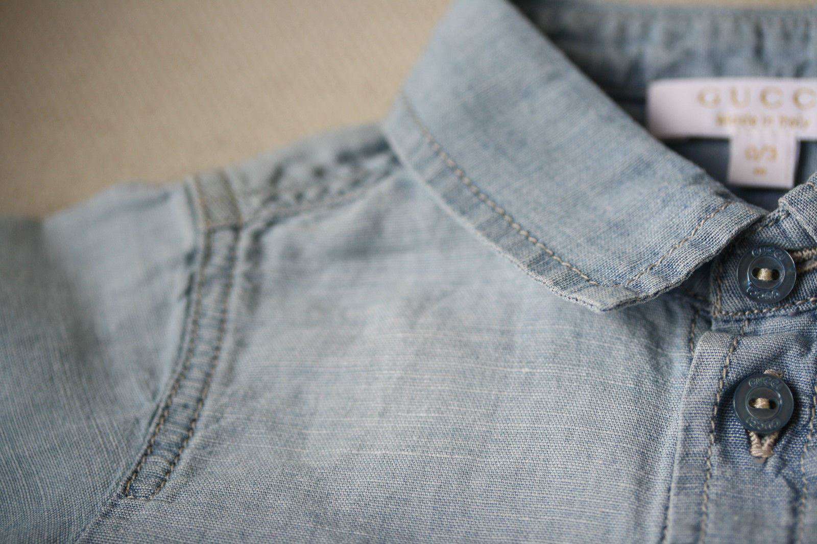 GUCCI BABY DENIM SHIRT 0-3 MONTHS - Image 7