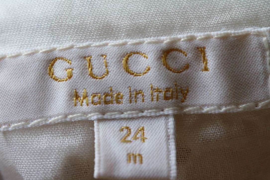 GUCCI BABY GIRLS BRODERIE ANGLAISE DRESS 24 MONTHS - Image 5