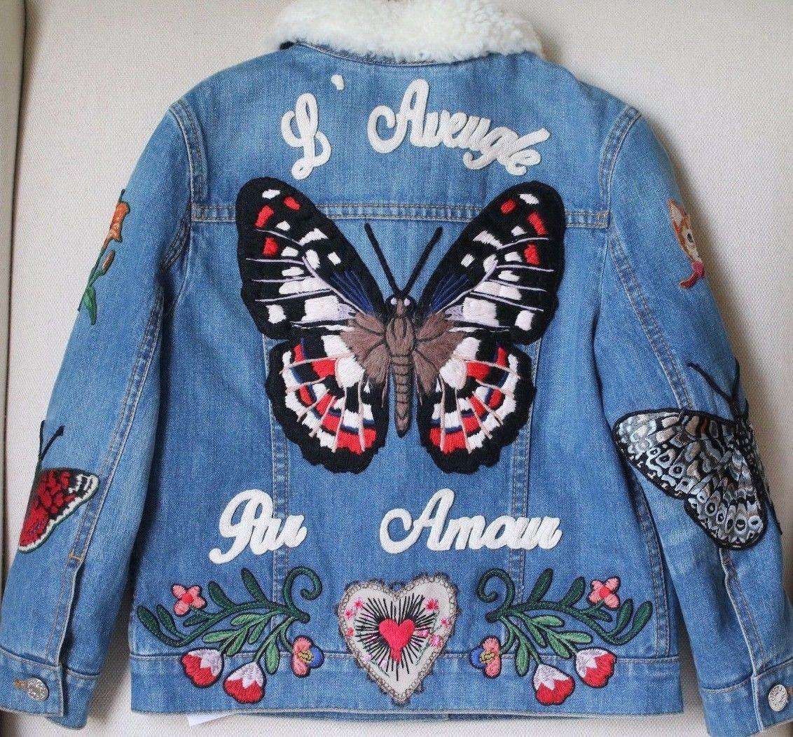 GUCCI BABY PINK GIRLS DENIM JACKET 4 YEARS - Image 7