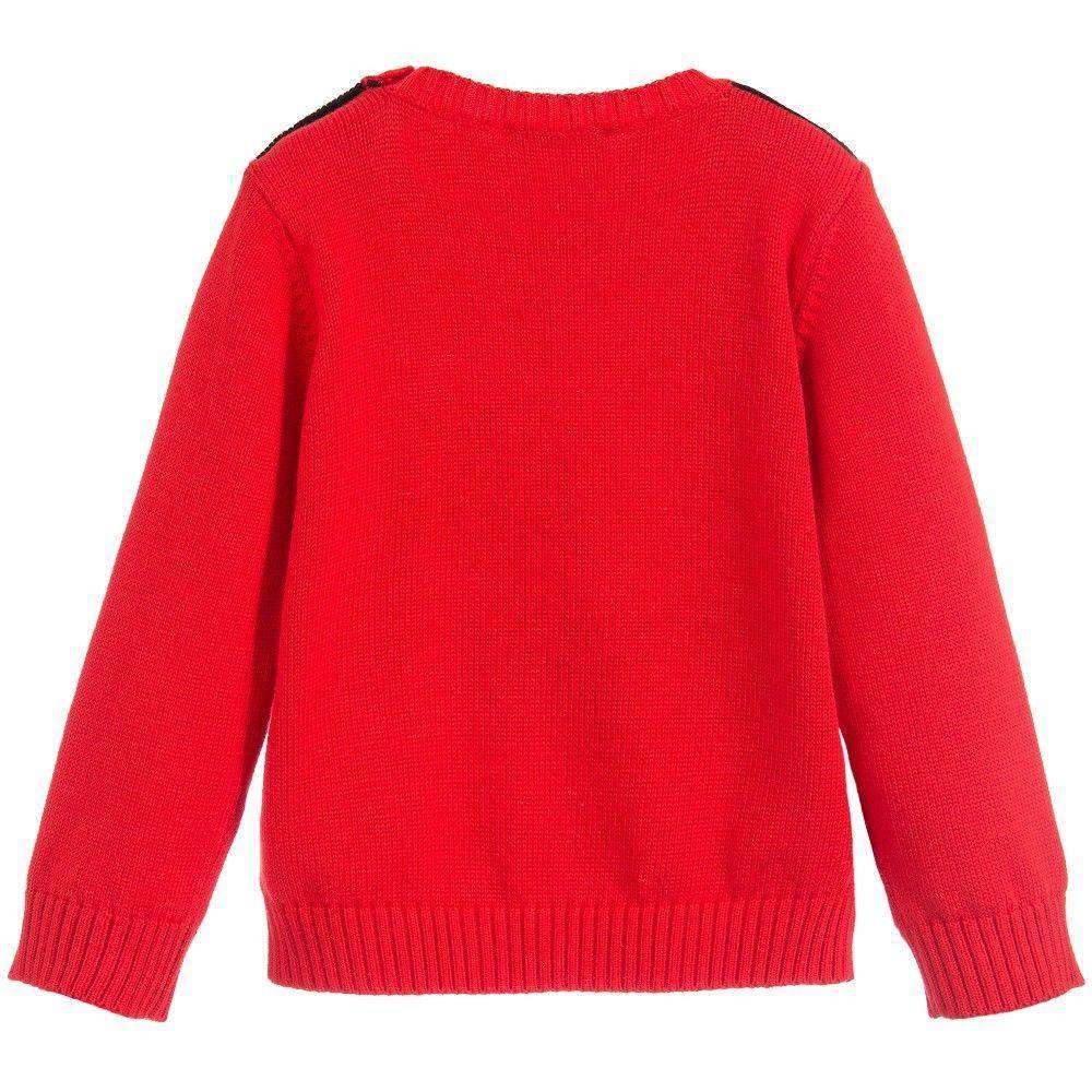 GUCCI BABY RED KNITTED SWEATER 12-18 MONTHS - Image 4