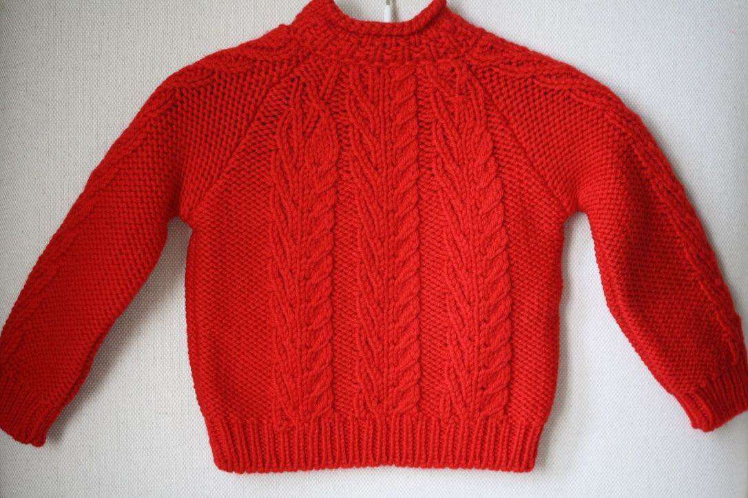 GUCCI BABY RED MERINO CABLE KNIT SWEATER 9-12 MONTHS - Image 6