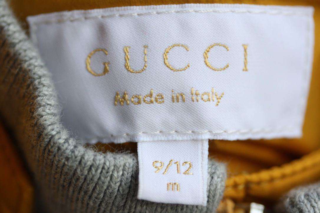 GUCCI BABY YELLOW PADDED PUFFER JACKET COAT 9-12 MONTHS - Image 5