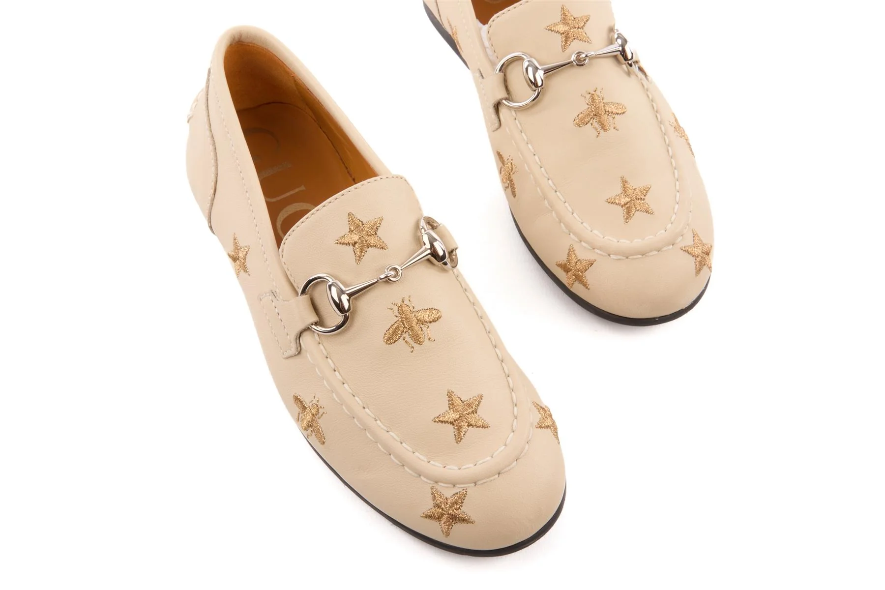 GUCCI BEIGE KIDS BOYS HORSEBIT LOAFERS EU 28 UK 10 US 11 - Image 4