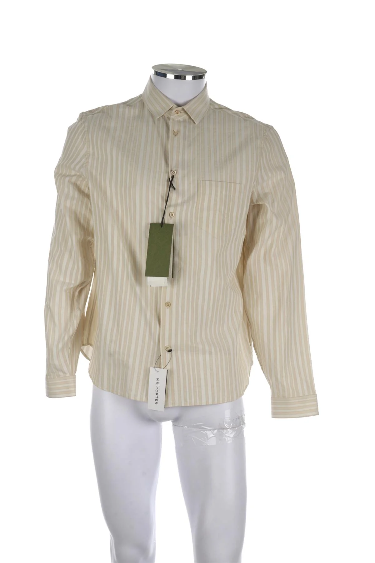 GUCCI BEIGE MENS COTTON SHIRT LARGE - Image 2