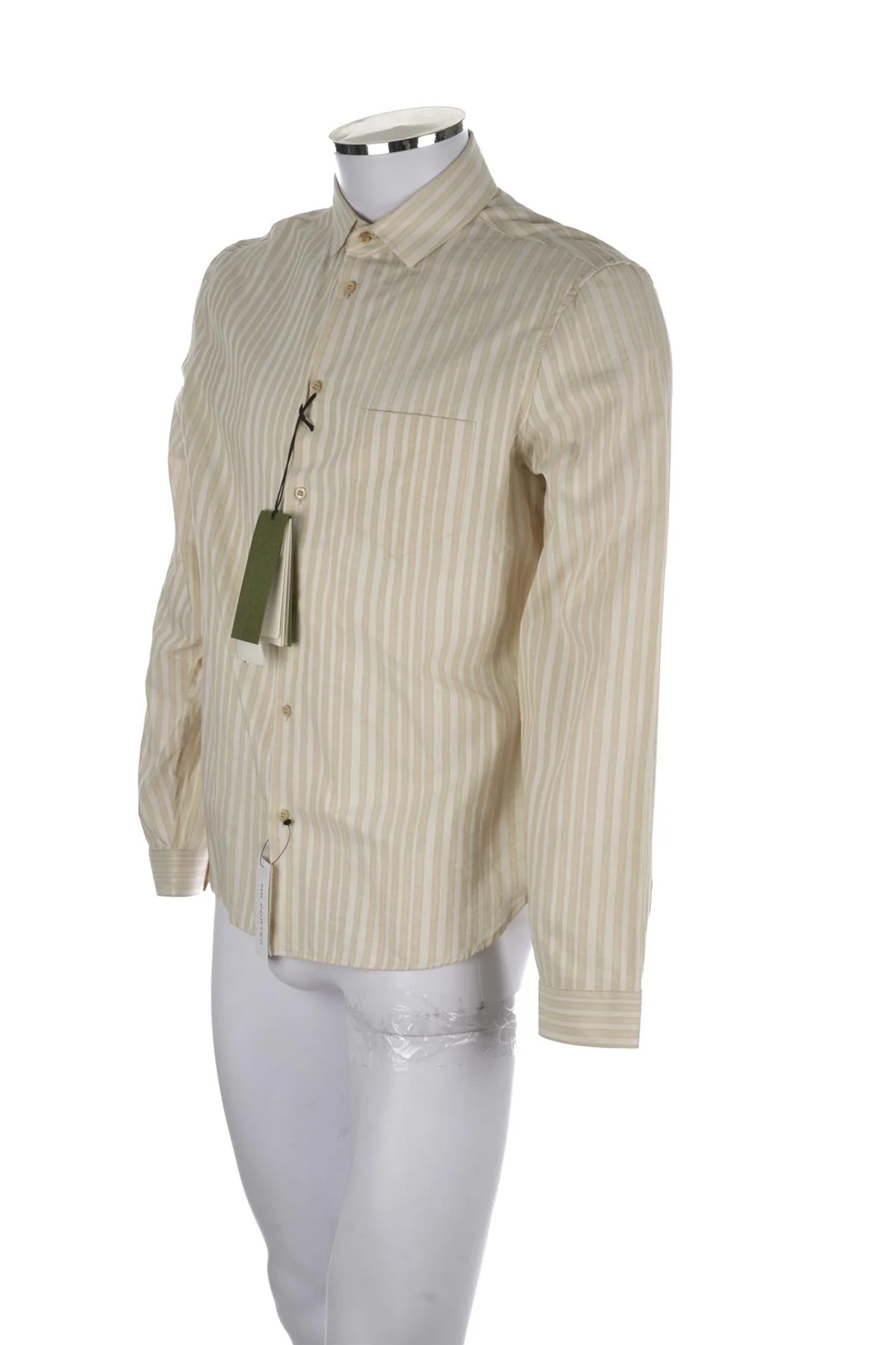 GUCCI BEIGE MENS COTTON SHIRT LARGE - Image 3