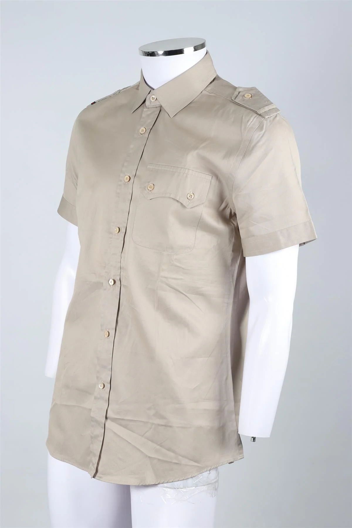 GUCCI BEIGE MEN'S COTTON SHIRT UK/US COLLAR 16 UK/US CHEST 40 - Image 3