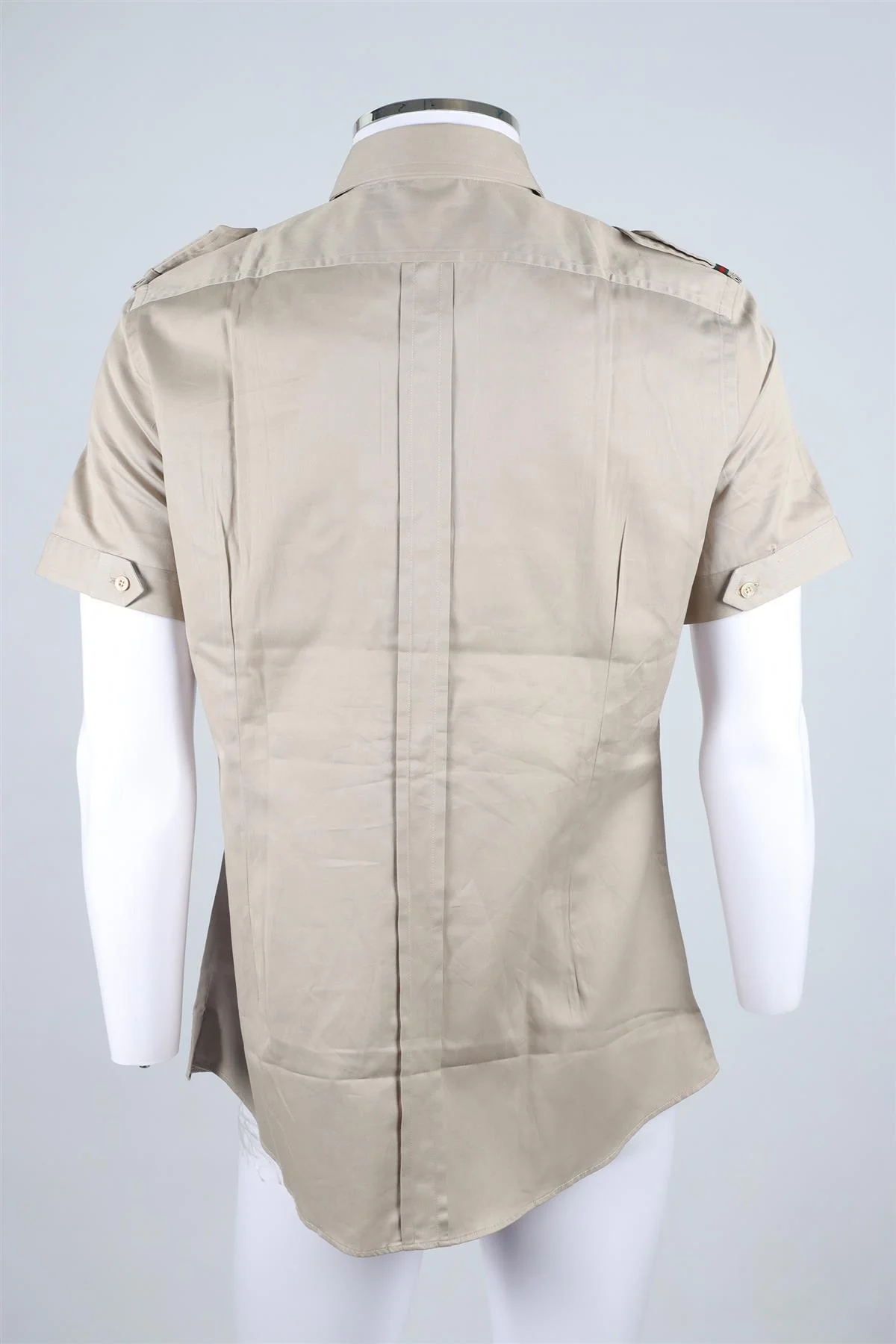 GUCCI BEIGE MEN'S COTTON SHIRT UK/US COLLAR 16 UK/US CHEST 40 - Image 4