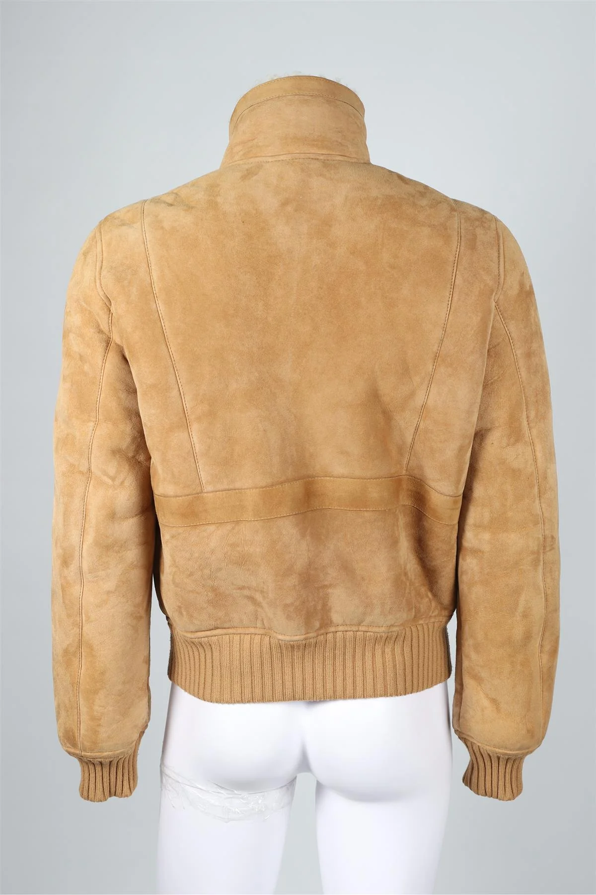 GUCCI BEIGE MEN'S SHEARLING AND SUEDE JACKET IT 48 UK 38 - Image 4