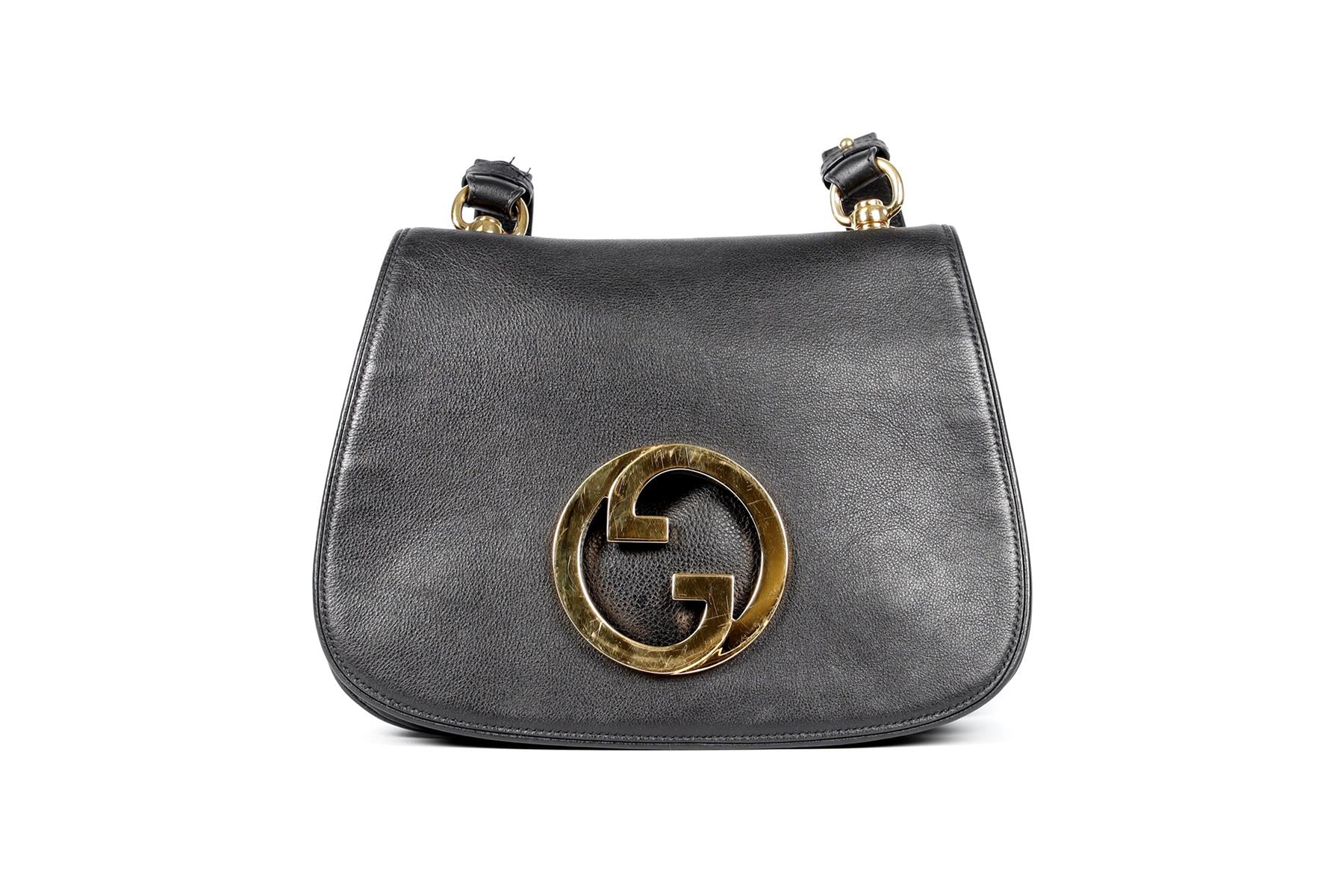 GUCCI BLACK BLONDIE MEDIUM GG LEATHER SHOULDER BAG - Image 7