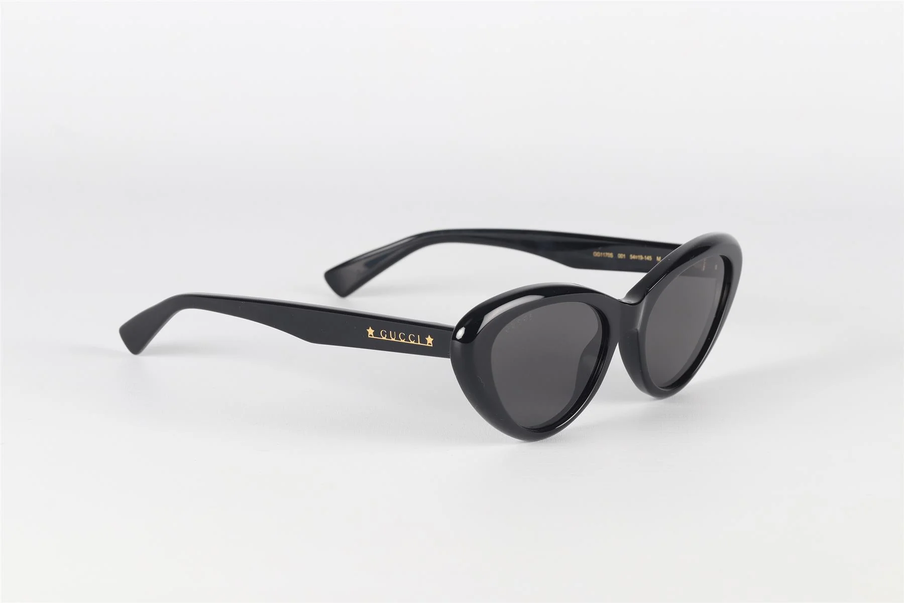 GUCCI BLACK CAT EYE ACETATE SUNGLASSES - Image 9