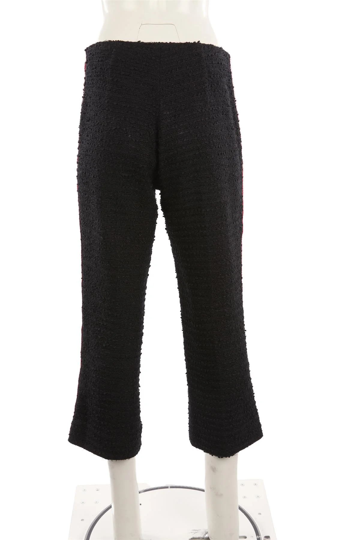 GUCCI BLACK COTTON STRAIGHT LEG PANTS IT 42 UK 10 - Image 4