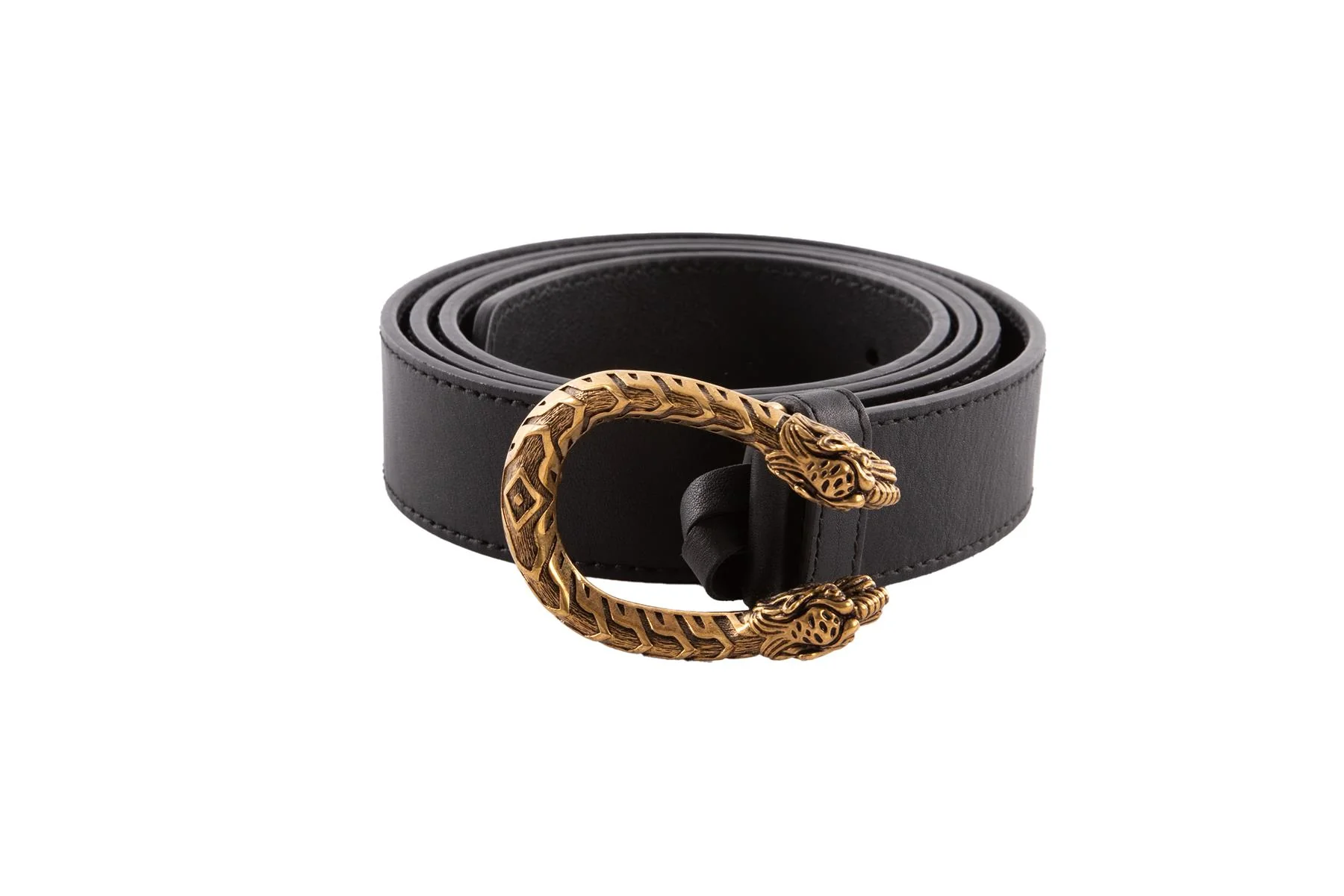 GUCCI BLACK DIONYSUS LEATHER BELT 100CM - Image 2