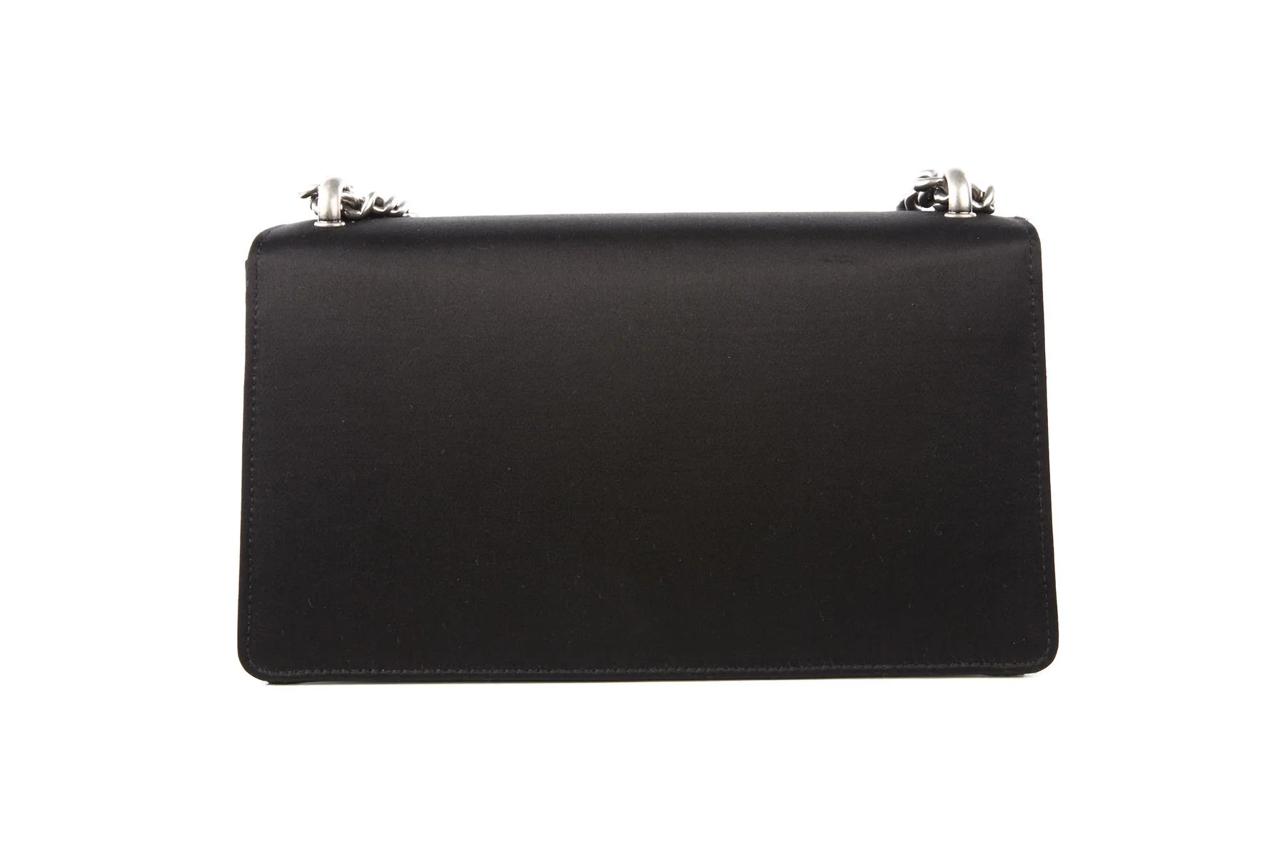 GUCCI BLACK DIONYSUS SMALL SATIN SHOULDER BAG - Image 7