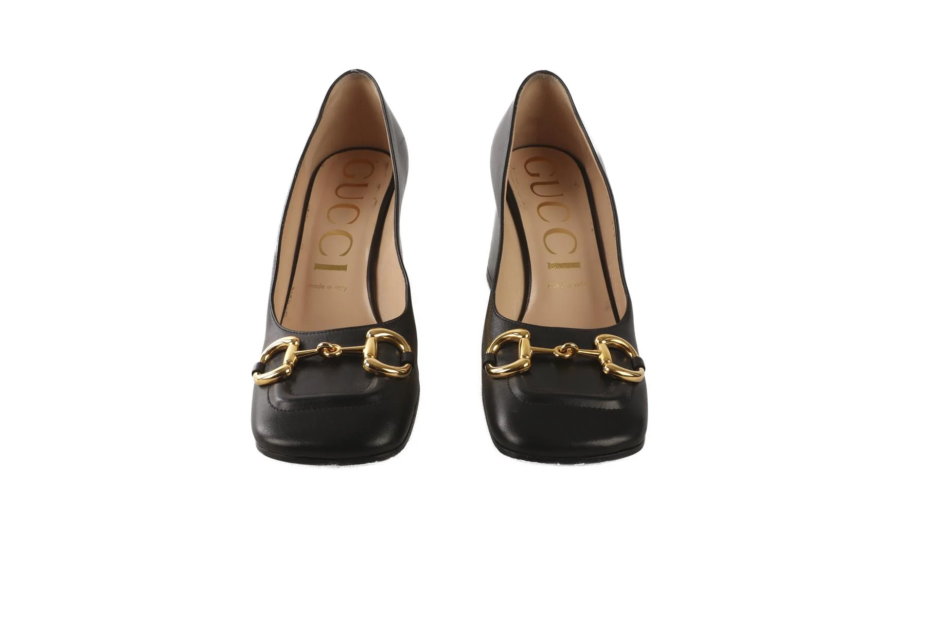 GUCCI BLACK HORSEBIT LEATHER PUMPS EU 39 UK 6 US 9 - Image 3