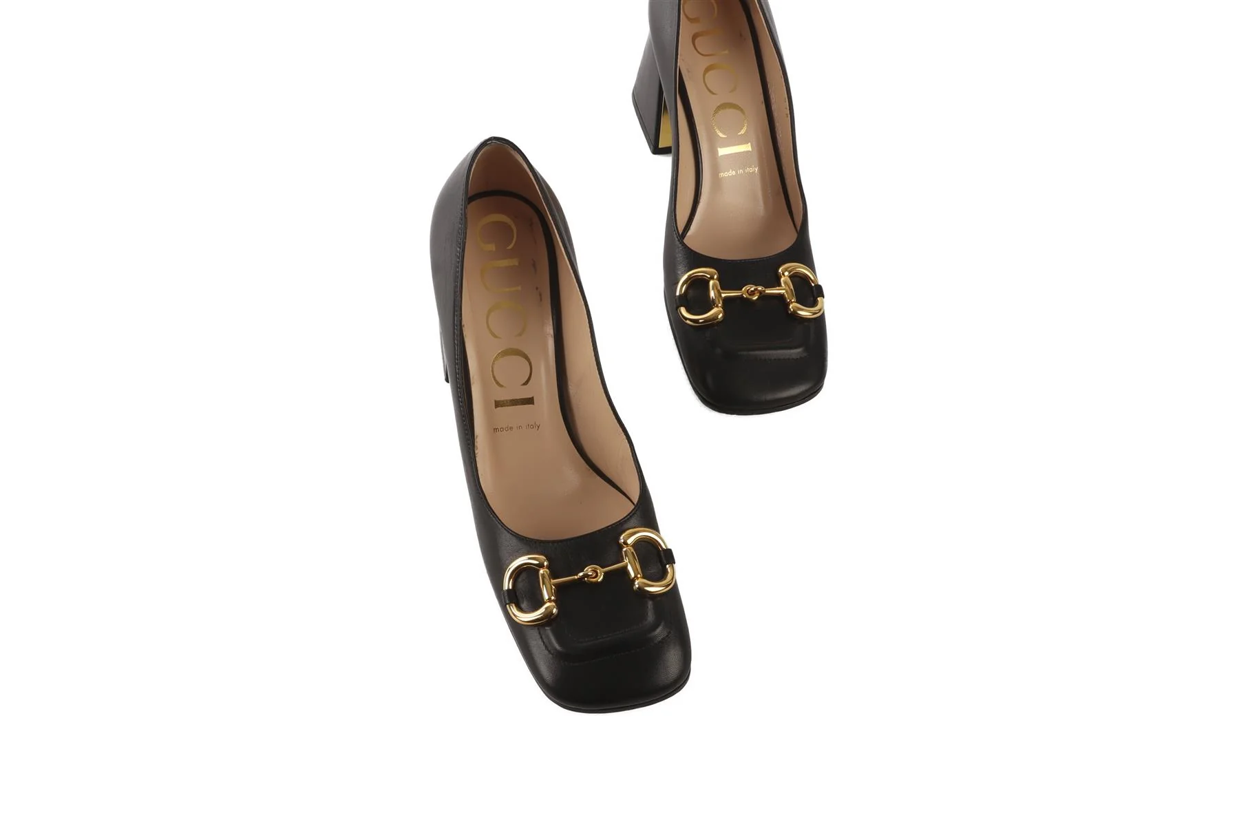 GUCCI BLACK HORSEBIT LEATHER PUMPS EU 39 UK 6 US 9 - Image 4